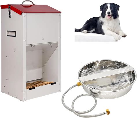 Large Automatic Pet Feeder And Water Dispenser For Large