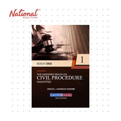 PRE ORDER The Amended Rules On Civil Procedure Annotated Book 1 By