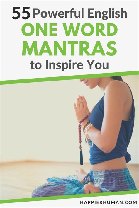 Powerful English One Word Mantras To Inspire You Happier Human