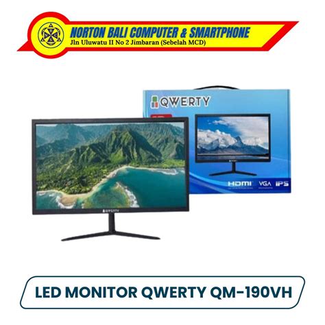 Jual Monitor Led Qwerty Inch Qm Vh Hdmi Vga Shopee Indonesia