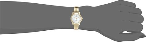 Timex Womens T2m827 Essex Avenue Gold Tone Stainless Steel Expansion Band Watch Timex Amazon