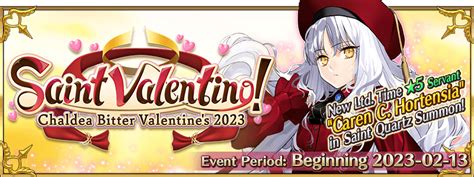 Fate Grand Order Valentine S Day Event Adds Caren