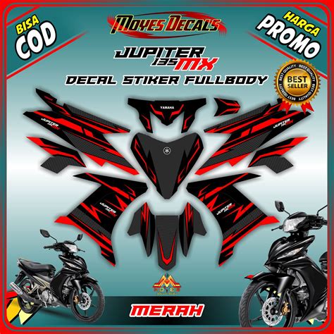 Stiker Jupiter Mx New Decal Stiker Motor Jupiter Mx New Stiker