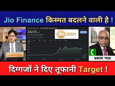 JIO FINANCE SHARE LATEST NEWS JIO FINANCE SHARE TARGET PRICE JIO