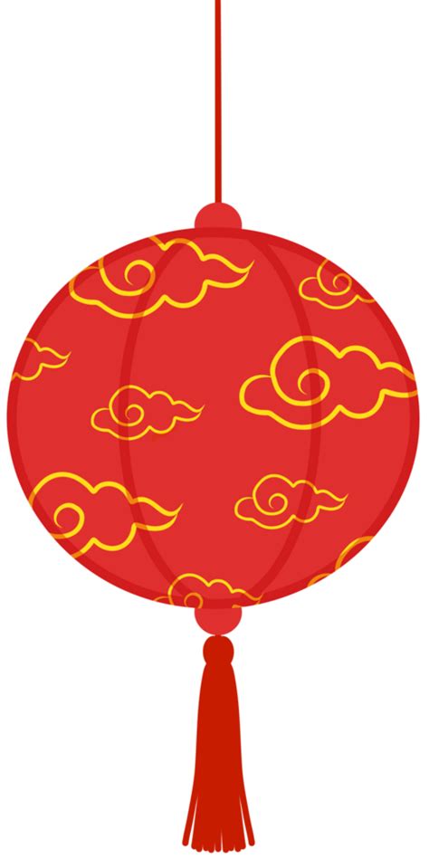 Chinese Lantern Decoration For Lunar New Year Round Shape 35534346 PNG