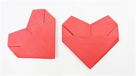 Easy Origami Heart How To Fold An Origami Heart Origami For Beginners Youtube