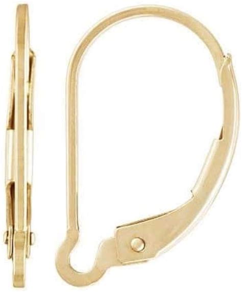 Amazon Beadnova K Gold Filled Leverback Earring Hooks Pcs