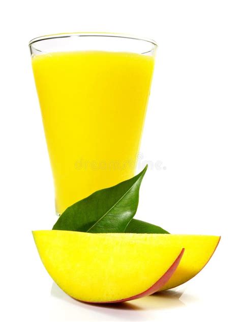 Mango Smoothie on White Background - Isolated Stock Photo - Image of beverage, cold: 239821728