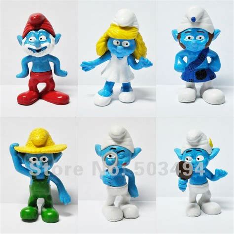 Купить 3D мультфильм smurf smurfs smurfette 2,5 «ПВХ рисунок игрушка в ...