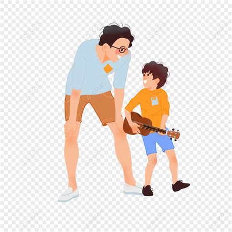 Feliz Día Del Padre padre E Hijo ilustración estilo Simple PNG Imágenes