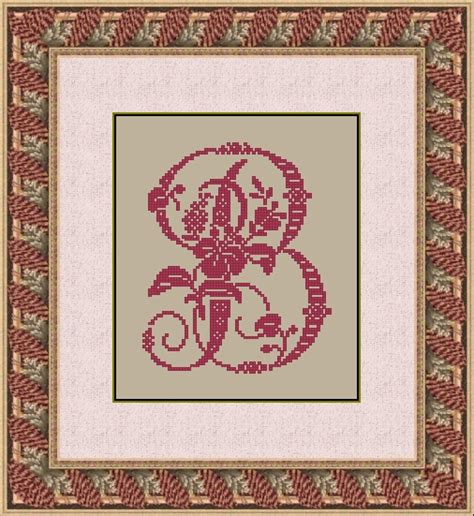 Golden Light Designs: Free Vintage Monogram Alphabet - Letter B