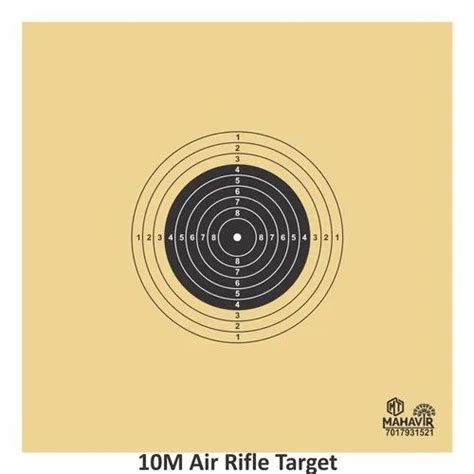 10 Meter Air Rifle Target For Shooting Sports Shape Square At ₹ 600 In Meerut