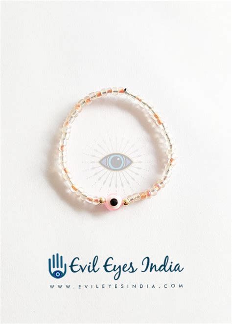 Pink Evil Eye Bracelet - Evil Eyes India