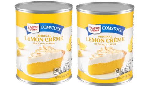 Duncan Hines Comstock Original Lemon Crème Pie Filling And Topping 2