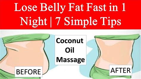 How To Lose Belly Fat Fast In 1 Night😀😎 With 7 Simple Tips Coconut