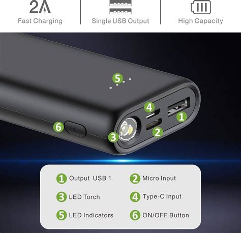 Veger High Power Mah Mini Portable Power Bank Mah With Flash