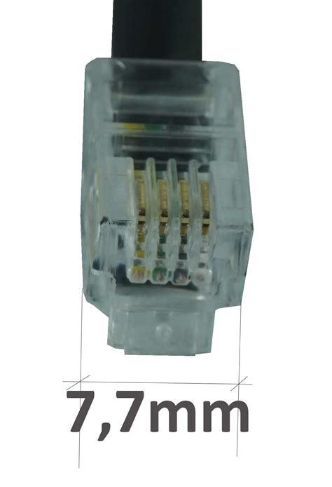 Telefondapter Reduzierstück Western RJ10 4p4c RJ9 Stecker auf RJ45