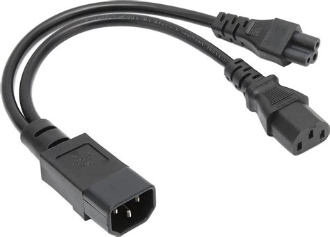 Amazon Y Type Splitter Adapter Cable Iec C Male Plug To X Iec