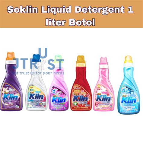 Soklin Liquid Detergent 1 Liter Botol Pewangi Pakaian Lazada Indonesia