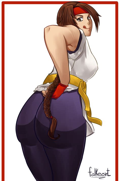 Yuri Sakazaki By Falkeart Hentai Foundry