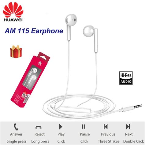 Huawei Auriculares Internos AM115 Originales Cascos De 3 5mm Con