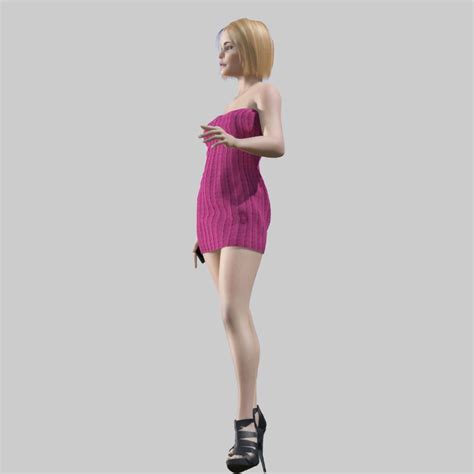 Blonde 6 3D Model 13 Max 3ds Fbx Obj Free3D
