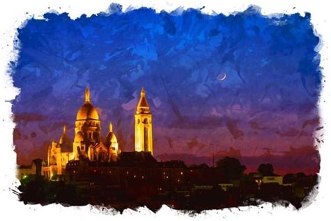 Sacre Coeur View Watercolor Graphic by Poster Boutique · Creative Fabrica