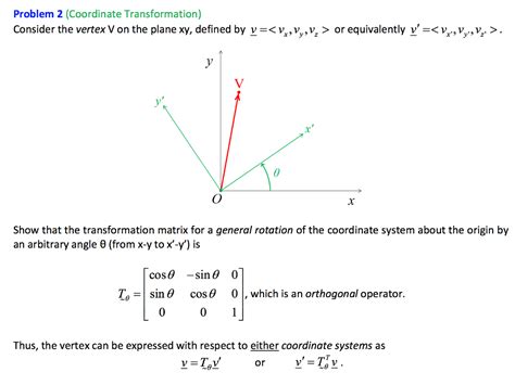 Solved Problem 2 Coordinate Transformation Consider The Chegg