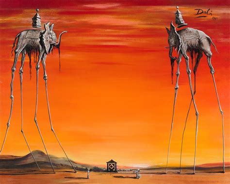 The Elephants (1948) by Salvador Dali - LadyKflo | Salvador dali art, Dali art, Salvador dali ...