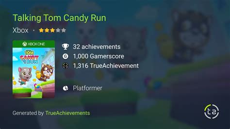 Talking Tom Candy Run Achievements | TrueAchievements