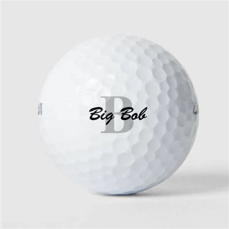 Custom Name and Initial Monogrammed Golf Balls | Zazzle