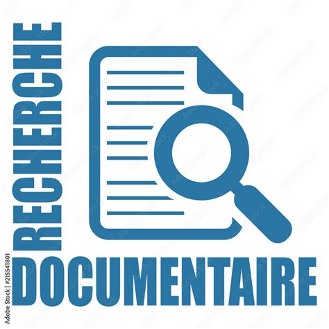 Logo Recherche Documentaire Stock Vector Adobe Stock