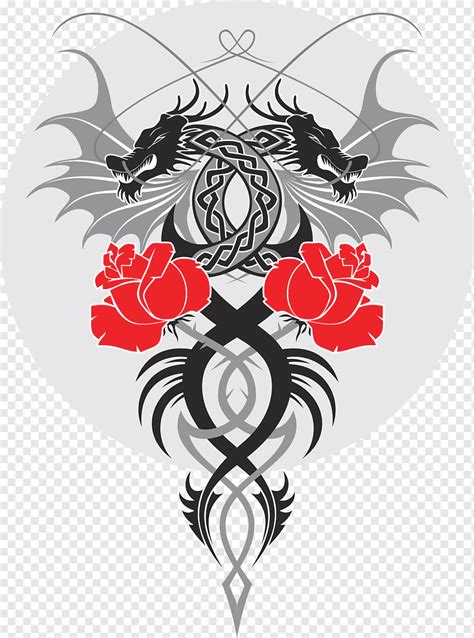 Dragão rosa asa tatuagem png PNGWing