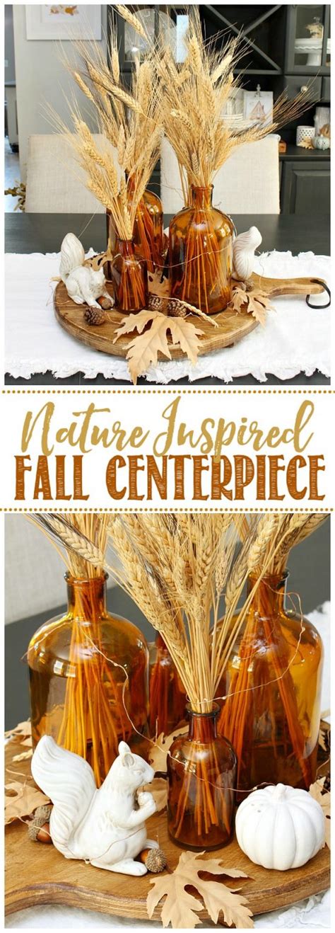 Simple Nature Inspired Fall Centerpiece Clean And Scentsible