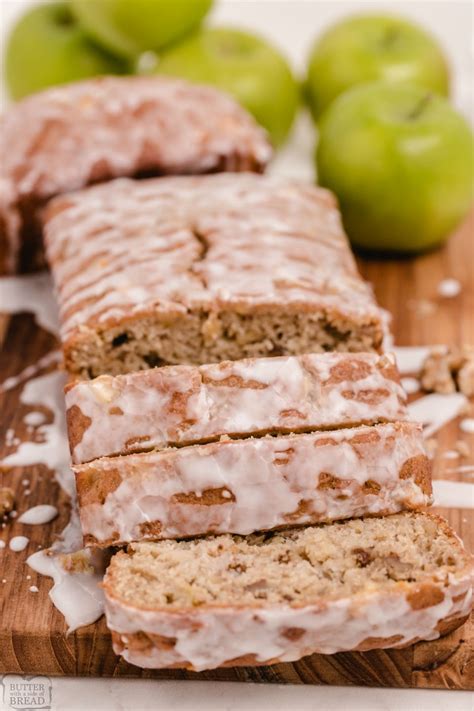 Glazed Apple Walnut Bread Butter With A Side Of Bread