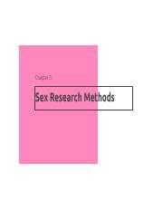 Exploring Methods In Sex Research Participation And Challenges Course Hero