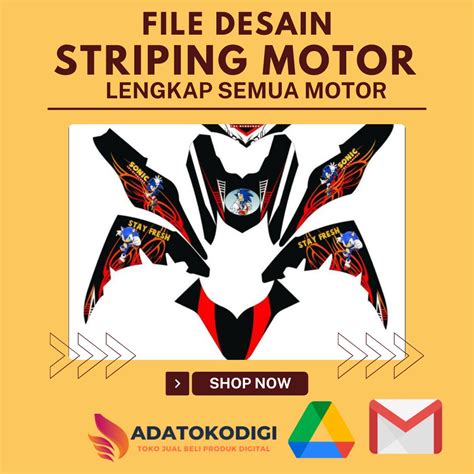 Jual Jual File Desain Siap Cetak Decal Striping Motor Mobil Dan Stiker