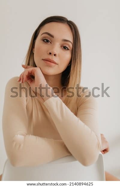 Adorable Pretty Woman Brown Eyes Nude Stock Photo 2140894625 Shutterstock