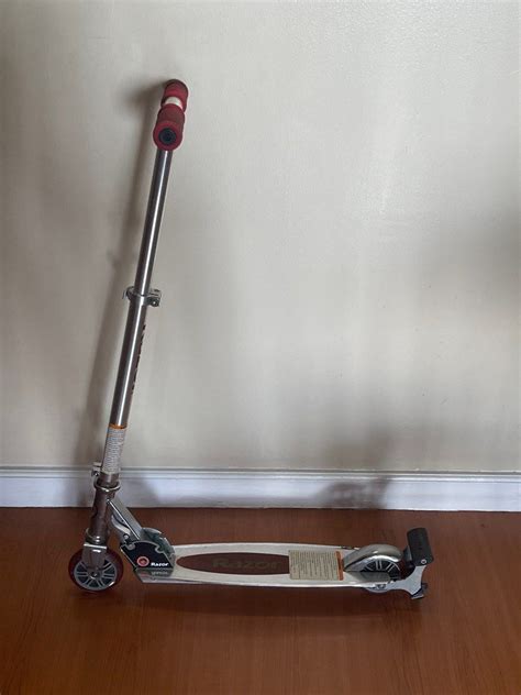 Razor Scooter Red and Steel on Carousell