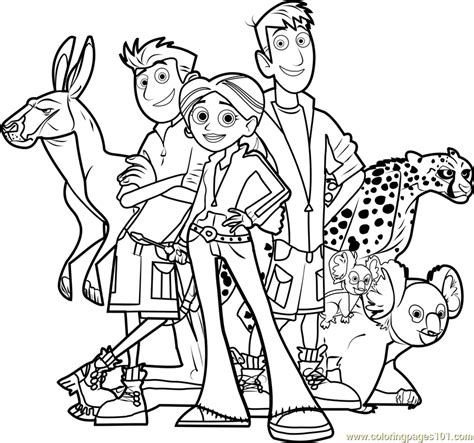 Wild Kratts Team Coloring Page Cartoon Coloring Pages Wild Kratts Wild Kratts Birthday