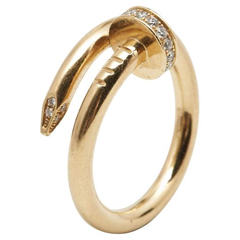 Cartier Juste Un Clou Ct Brilliant Cut Diamond K Yellow Gold