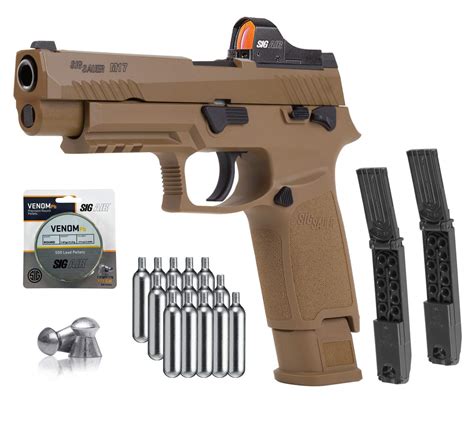 Buy Sig Sauer M17 P320 ASP CO2 177 Pellet Air Pistol With Sig Red Dot