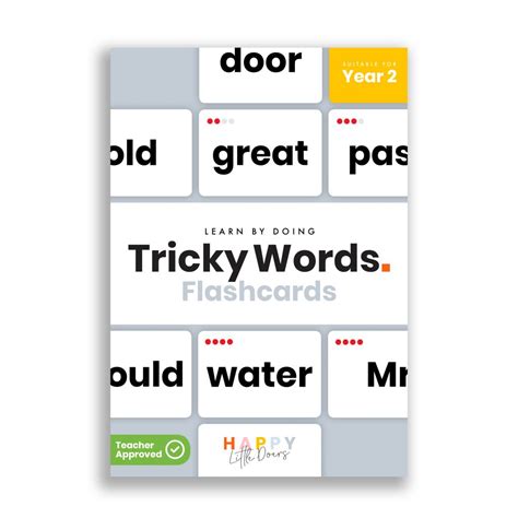 Tricky Words Flashcards For Year 2