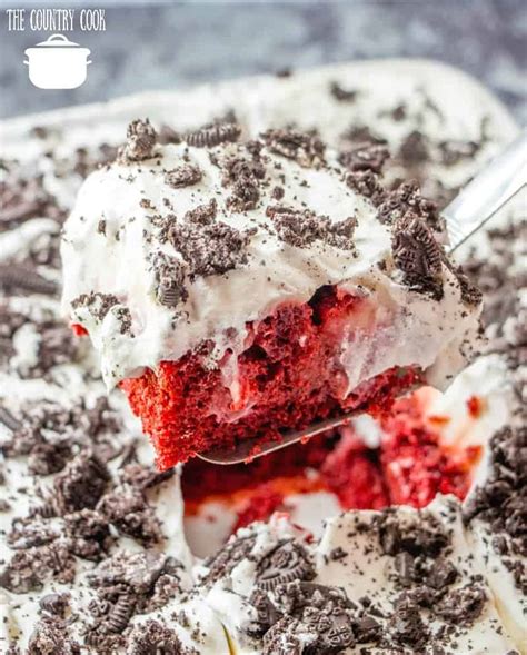 Red Velvet Poke Cake The Country Cook Dessert