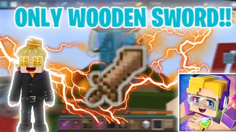 Only Wooden Sword Challenge In Eggwars Blockman Go Blocky Mods