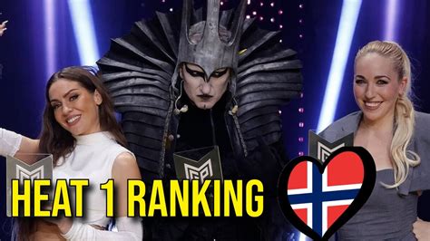 Norway Melodi Grand Prix Heat Ranking Eurovision Norway