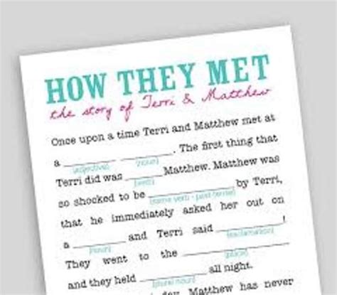 How To Make Your Own Wedding Mad Libs 5 Guides Wedding Mad Libs