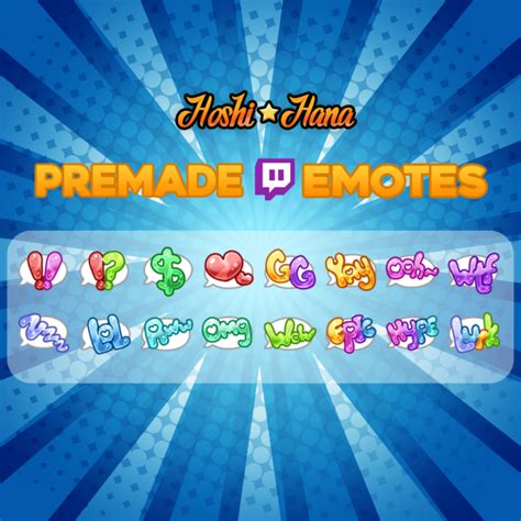 Pack Twitch Emotes Colourful Speech Bubbles All Portfolio