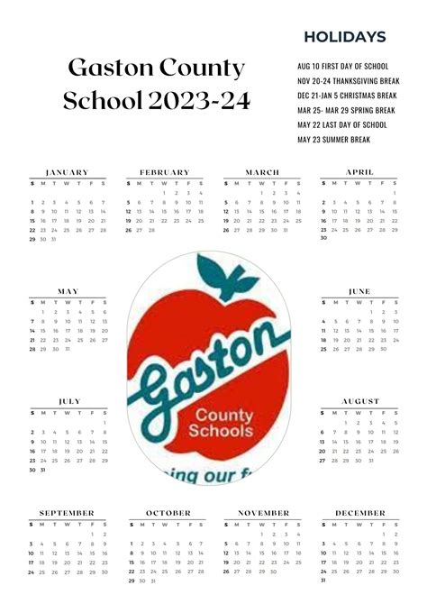 Gaston Christian School Calendar 2025 26 Flory Jilleen