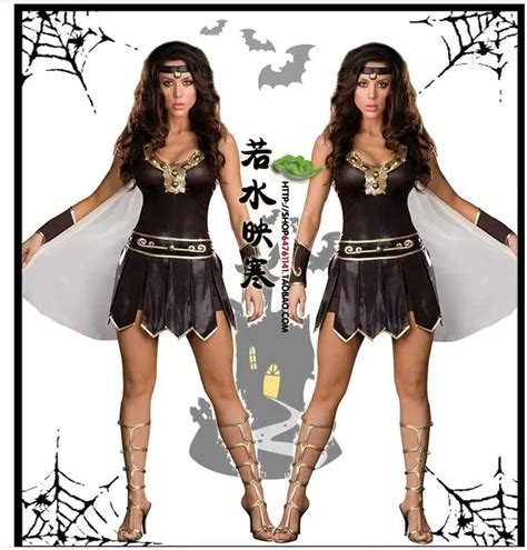 Ladies Roman Greek Xena Gladiator Warrior Princess Roman Spartan Costume Women Sexy Party